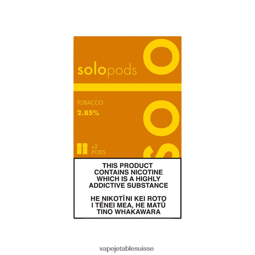 Vape Shop Geneve - Solo pack de 2 dosettes de remplacement 26LPZN50 tabac