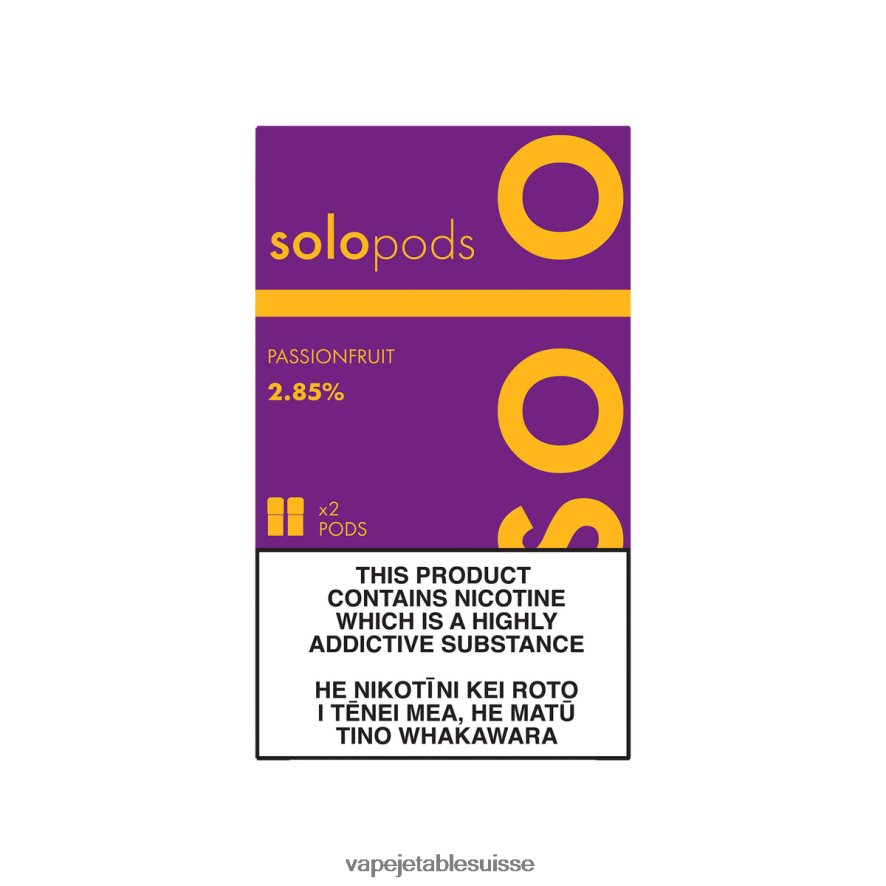 Vape Shop Geneve - Solo pack de 2 dosettes de remplacement 26LPZN56 fruit de la passion