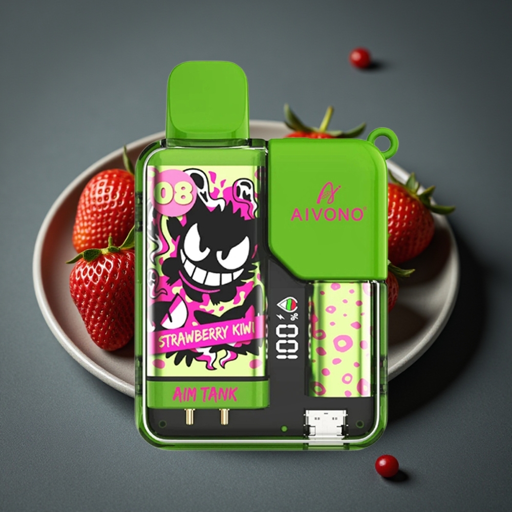 Aivono AIM-TANK 9500 Puffs 18ml 650mAh Fraise Kiwi vape wholesale Suisse
