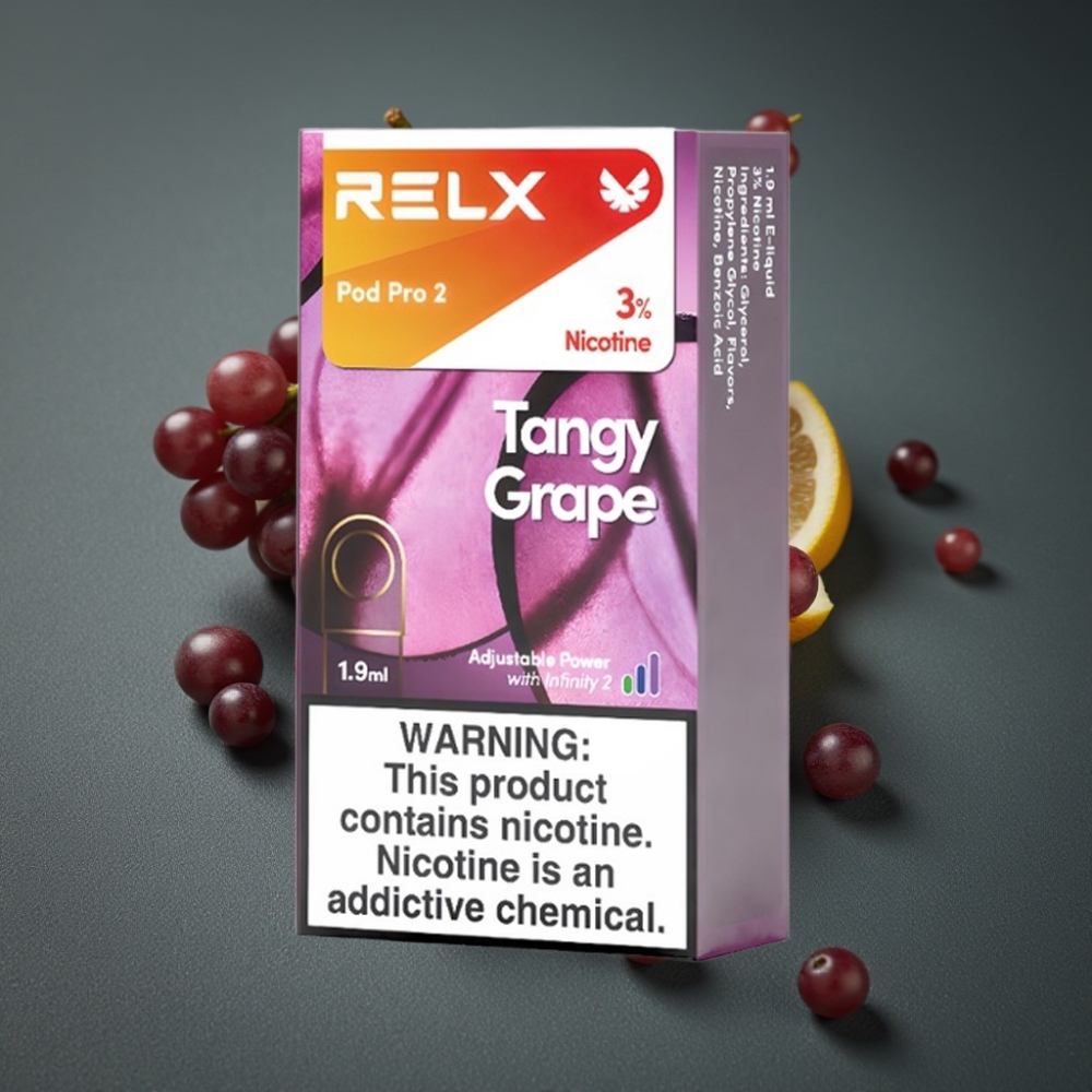 RELX Pod Pro 2 Raisin Acidulé 600 puff 3% 1.9ml vape wholesale Suisse