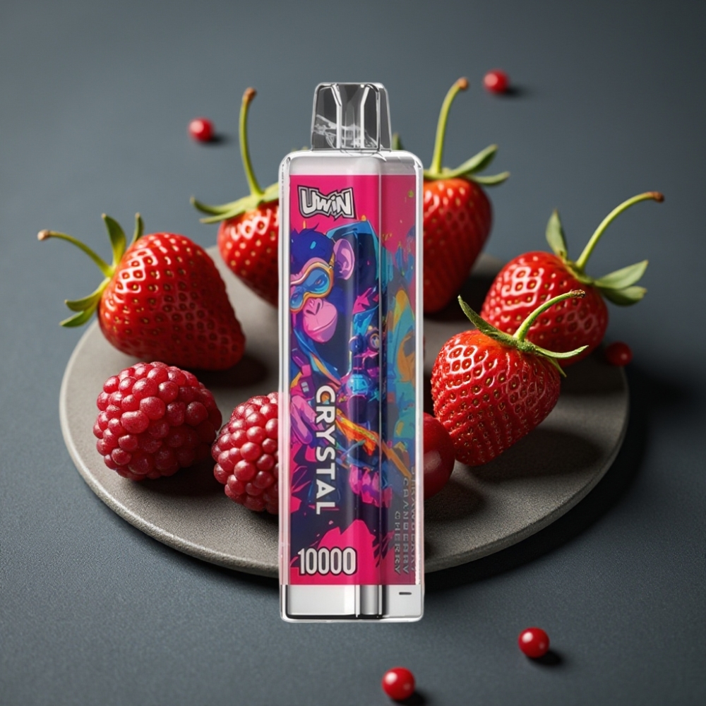 UWIN Crystal 10000 Puffs Fraise Cranberry Cerise 18ml 5%