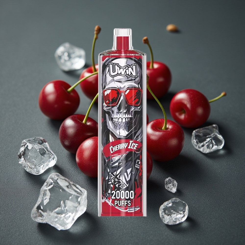 Uwin Shisha Hookah Crystal 20000 Puffs Cerise Glacée 22ml 650mAh