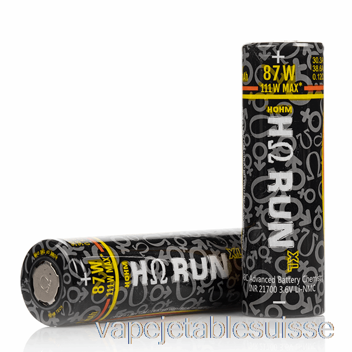 Vape Suisse Hohm Tech Run Xl 21700 4007mah 30.3a Batterie Deux Batteries Pack