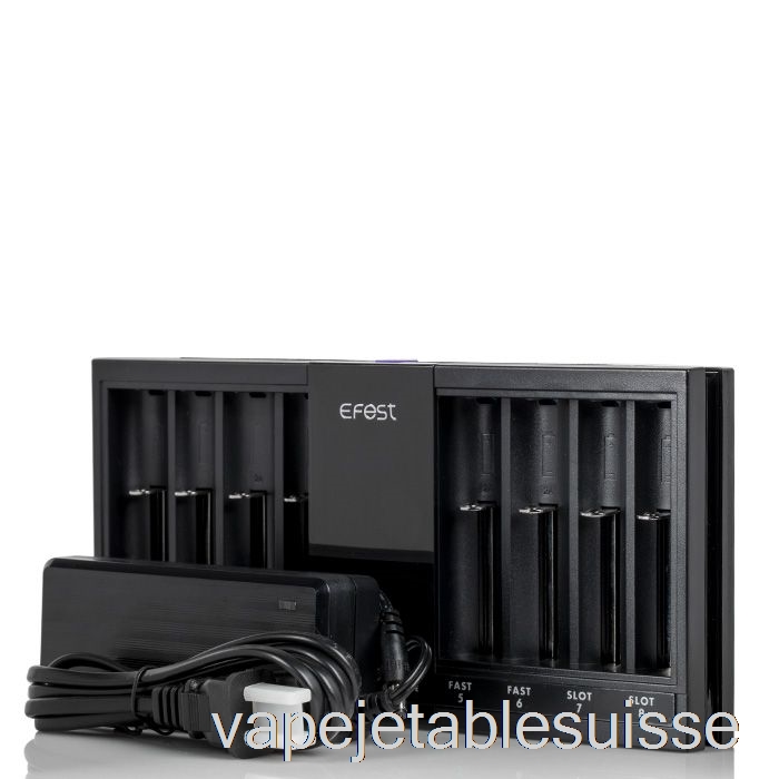 Vape Suisse Efest Luc V8 Double écran Lcd Chargeur De Batterie Rapide