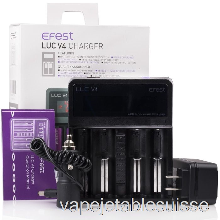 Vape Suisse Efest Luc V4 Chargeur Lcd