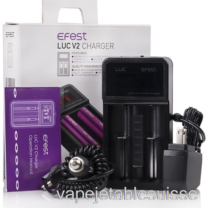 Vape Suisse Efest Luc V2 Chargeur Intelligent