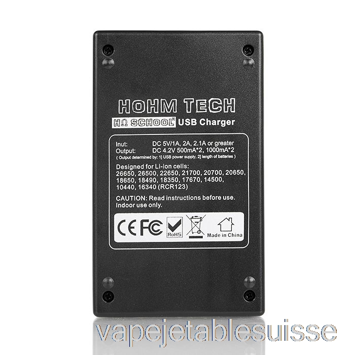 Vape Suisse Hohm Tech School 2 2a Chargeur Micro-usb