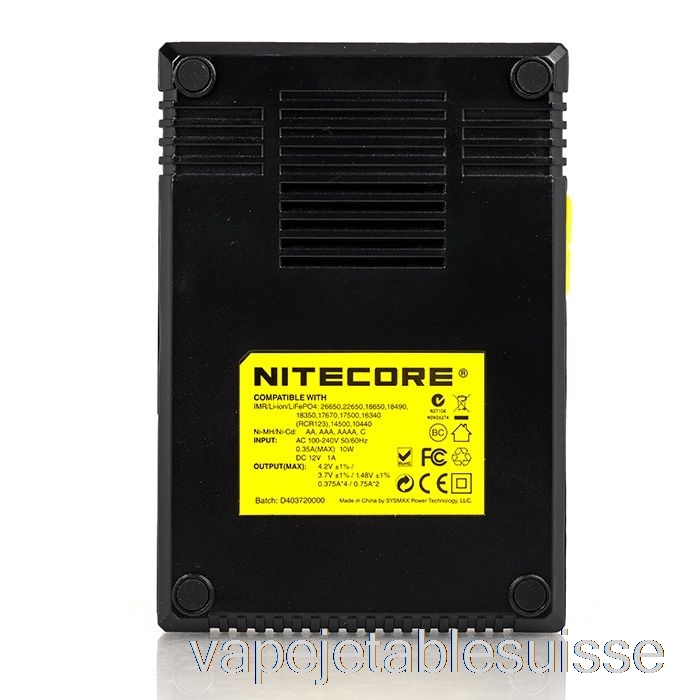 Chargeur De Batterie Vape Suisse Nitecore D4 (4 Baies)