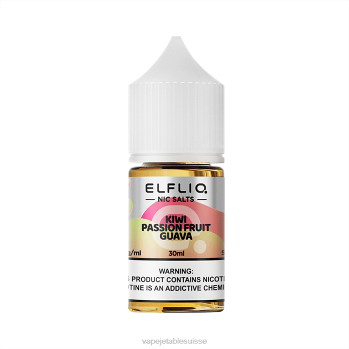 Kiwi Passion Fruit Goyave R4L220 ELFBAR ELFLIQ nic sel 30ml