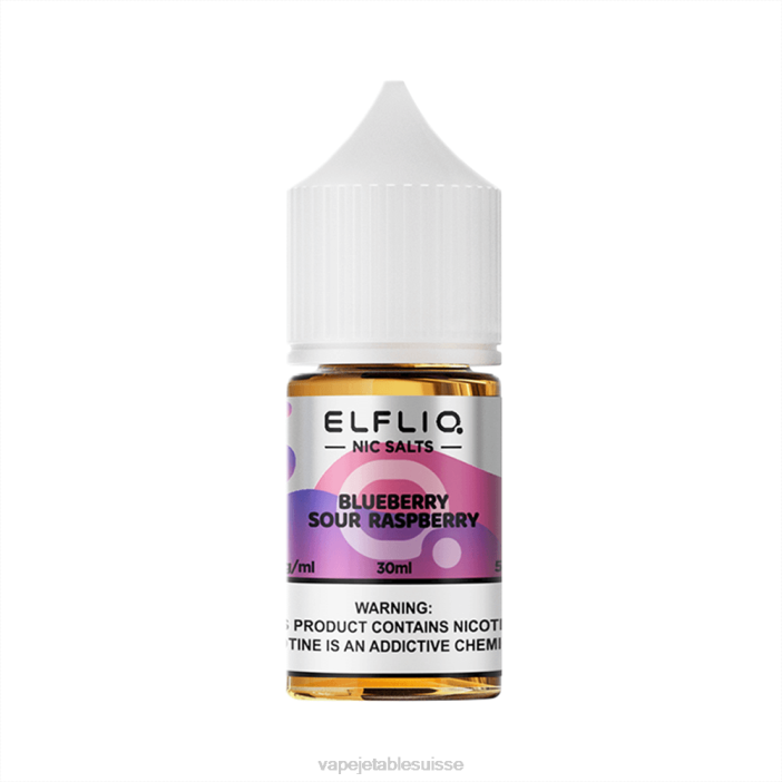 framboise aigre-bleuette R4L212 ELFBAR ELFLIQ nic sel 30ml