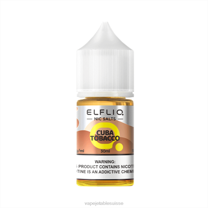 tabac à Cuba R4L216 ELFBAR ELFLIQ nic sel 30ml