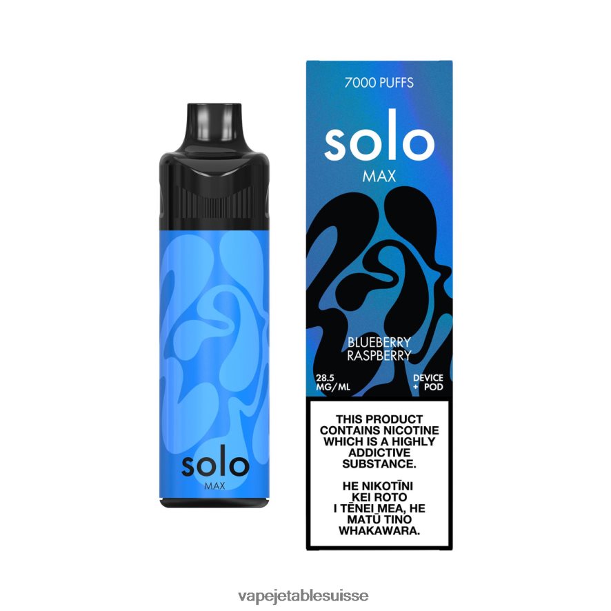 Vape Shop Geneve - Solo MAX kit de dosettes 26LPZN65 myrtille framboise