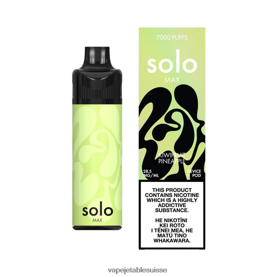 Vape Shop Geneve - Solo MAX kit de dosettes 26LPZN68 ananas kiwi