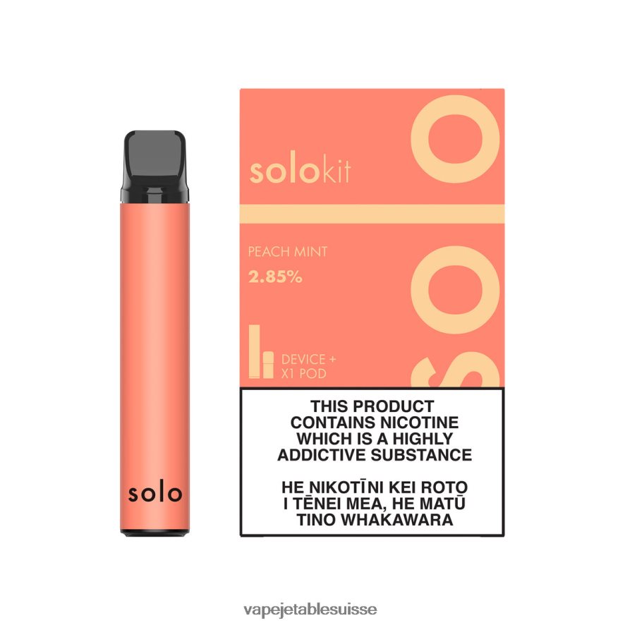 Vape Shop Geneve - Solo kit de dosettes 26LPZN44 pêche menthe