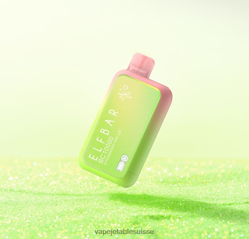 ELFBAR BC10000 édition jetable vape sunit 08R84011 glace fraise kiwi vape suisse