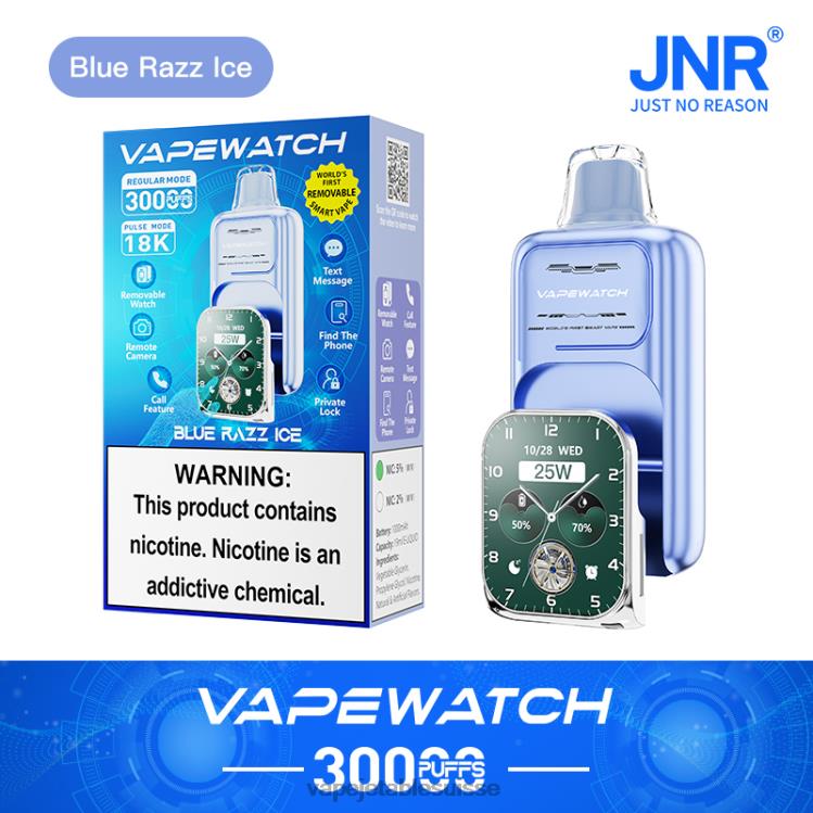 JNR montre vape 0P00D11 glace bleue vape suisse