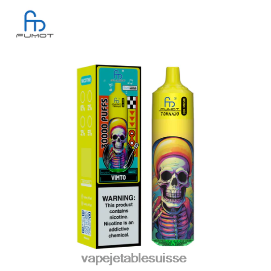 Vape Jetable Suisse - Fumot Tornado 30 000 musiques vimto 4X48XR30