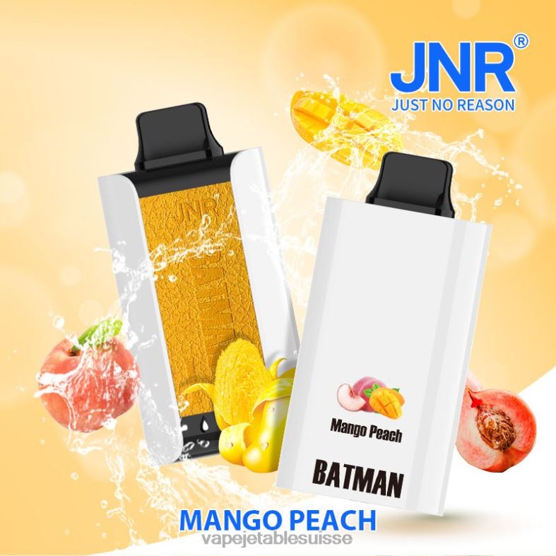 Vape Jetable Suisse - JNR BATMAN 11000 pêche à la mangue 226646