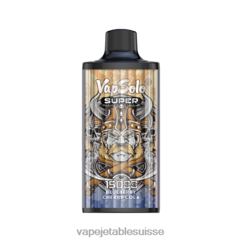Vape Jetable Suisse - Vapsolo SUPER vape jetable cola aux myrtilles et aux cerises 2RRNF127
