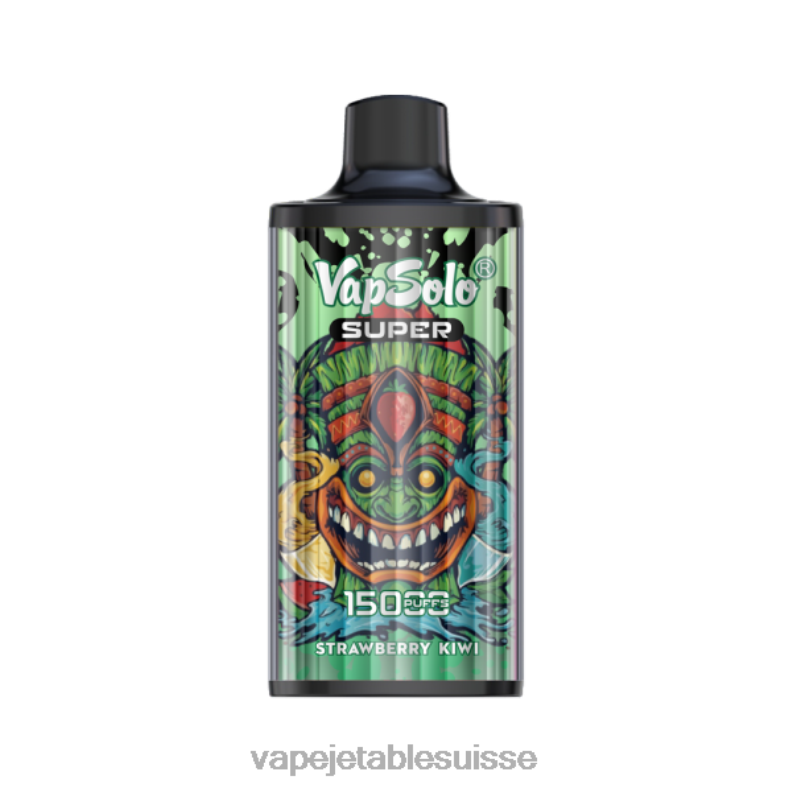 Vape Jetable Suisse - Vapsolo SUPER vape jetable fraise-kiwi 2RRNF135