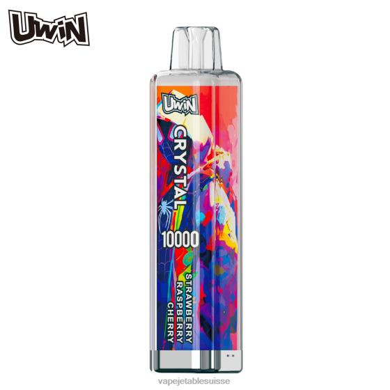 Vape Jetable Suisse - fraise framboise cerise UWIN CRYSTAL 10000 vapes jetables 28408372