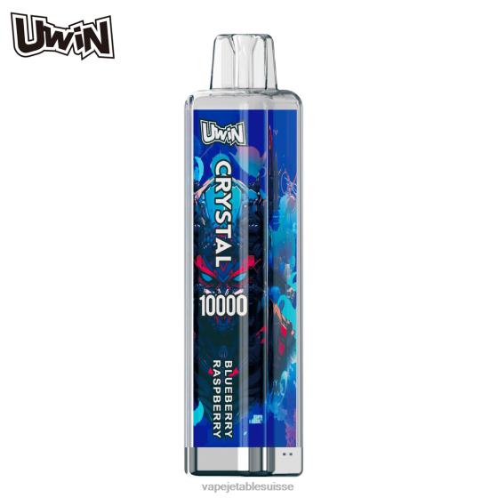Vape Jetable Suisse - myrtille framboise UWIN CRYSTAL 10000 vapes jetables 28408366