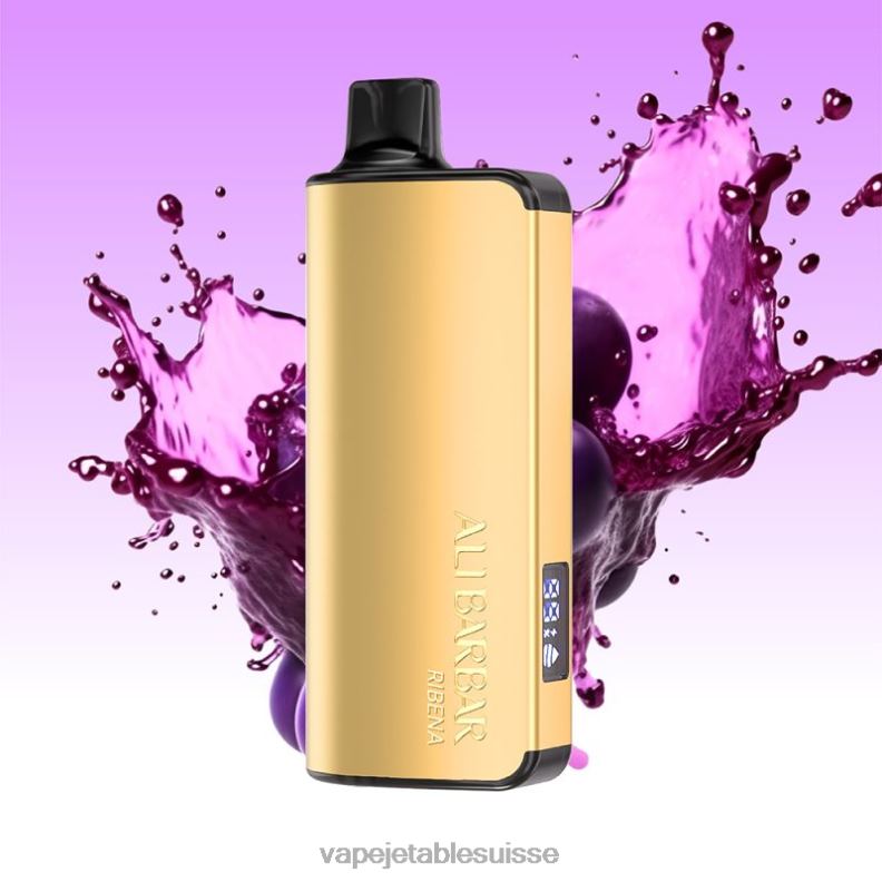 Vape Shop Geneve - Alibarbar Ingot 20000 vapes jetables Ribéna 2RRNF42