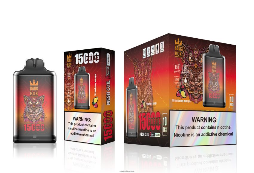 Vape Shop Geneve - Bang Box s1-15000 bouffées 4LVJJB101 mangue fraise