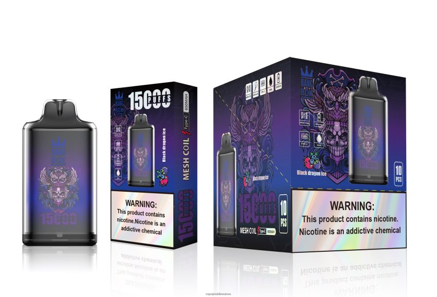 Vape Shop Geneve - Bang Box s1-15000 bouffées 4LVJJB110 glace de dragon noir