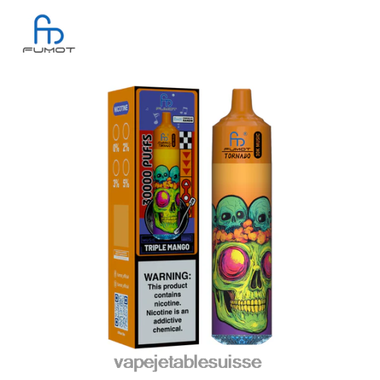Vape Shop Geneve - Fumot Tornado 30 000 musiques triple mangue 4X48XR29