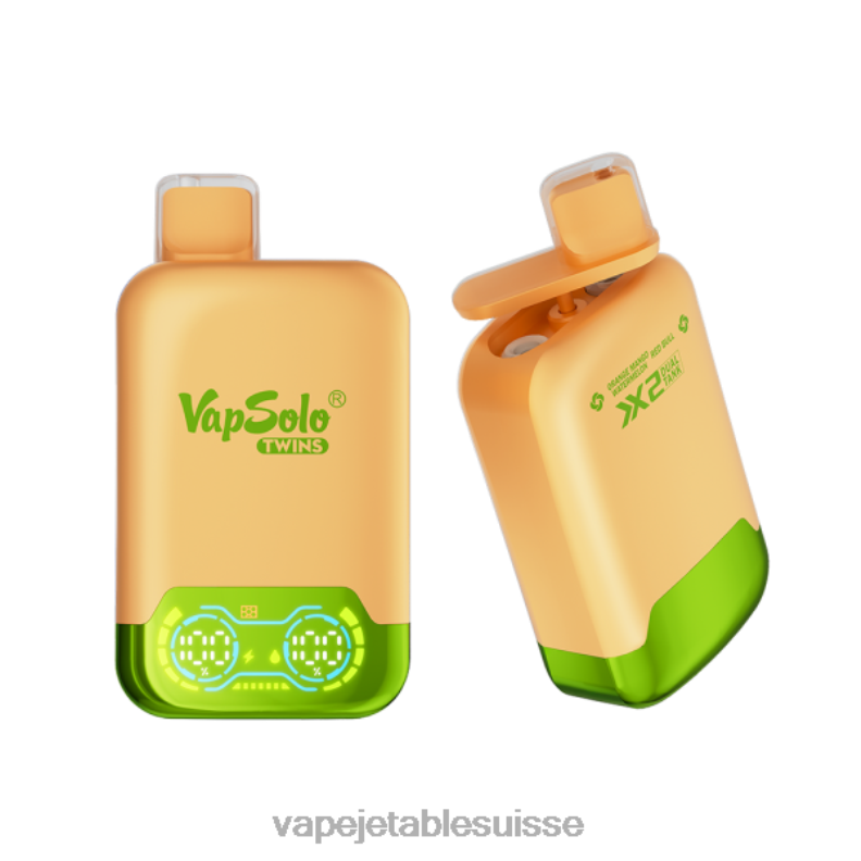 Vape Shop Geneve - Vapsolo TWINS vape jetable pastèque mangue orange & taureau rouge 2RRNF142
