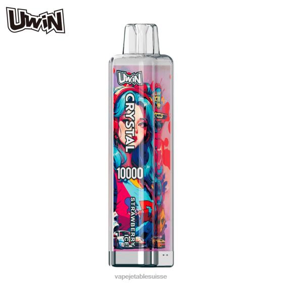 Vape Shop Geneve - glace à la fraise UWIN CRYSTAL 10000 vapes jetables 28408374