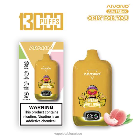 Vape Shop Geneve - jus de pêche Aivono AIM FREAK 13000 28408245
