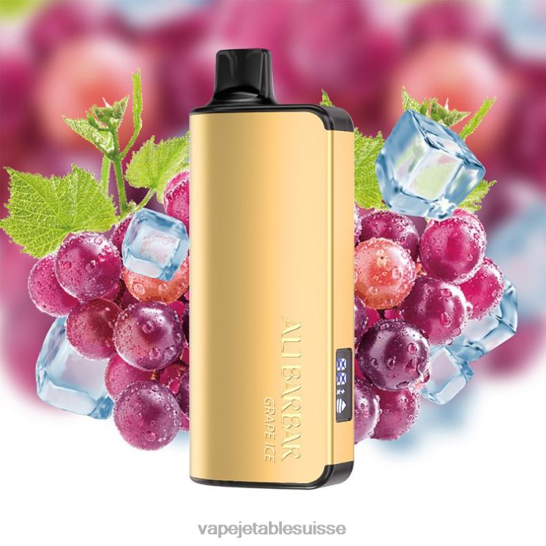 Vape Suisse - Alibarbar Ingot 20000 vapes jetables glace aux raisins 2RRNF37