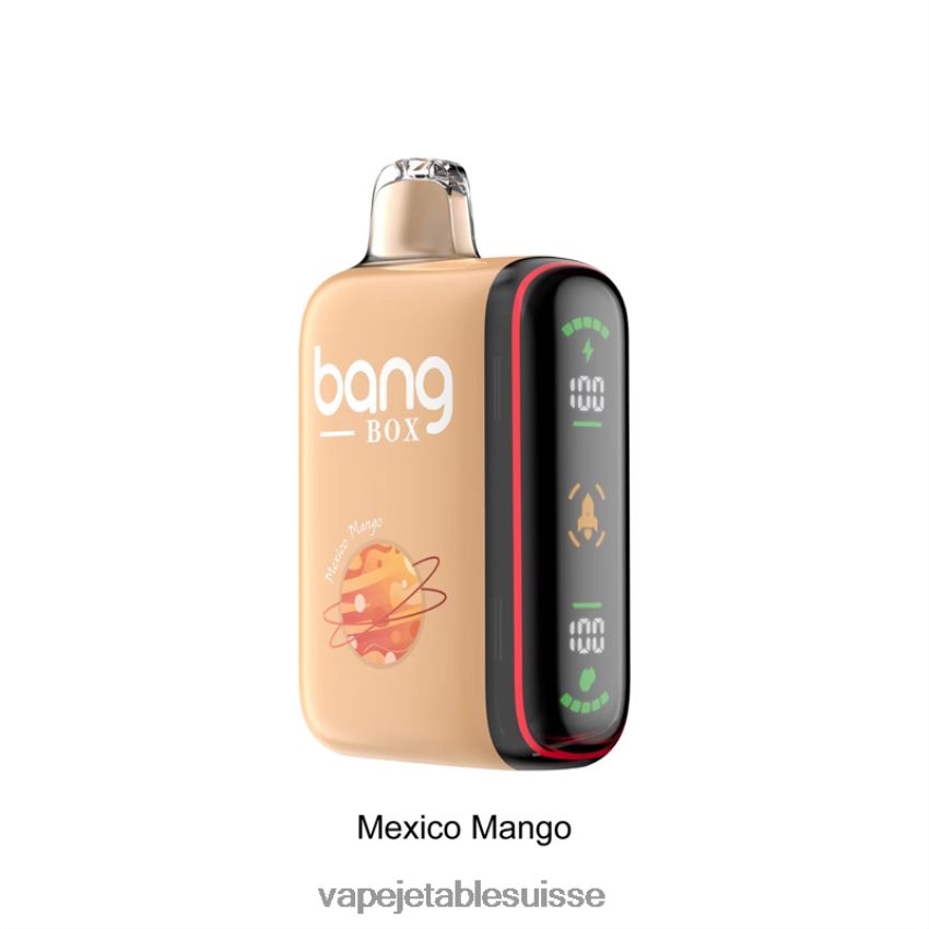 Vape Suisse - Bang Box Affichage de puissance intelligent de 9 000 à 18 000 bouffées 4LVJJB31 mangue mexicaine