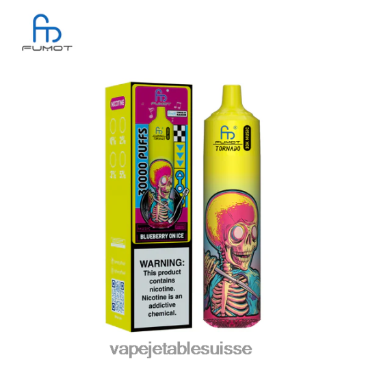 Vape Suisse - Fumot Tornado 30 000 musiques myrtille sur glace 4X48XR4
