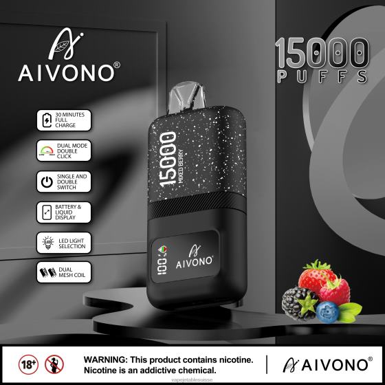 Vape Suisse - baies mélangées Aivono AIM magic 15000 2840867