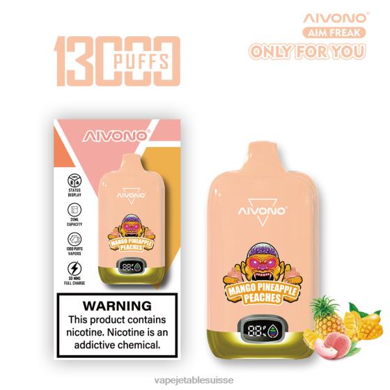 Vape Suisse - pêches mangue ananas Aivono AIM FREAK 13000 28408250