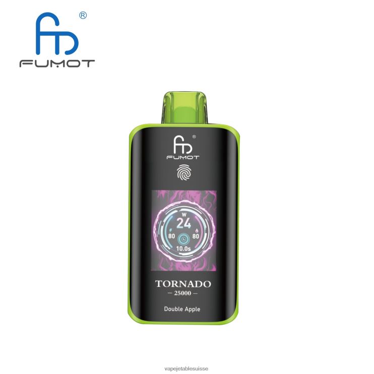 Vape Shop Geneve - double pomme Fumot Tornado 25000 vapes jetables R086RP5