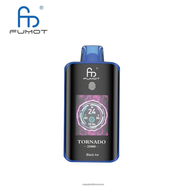 Vape Shop Geneve - glace noire Fumot Tornado 25000 vapes jetables R086RP2