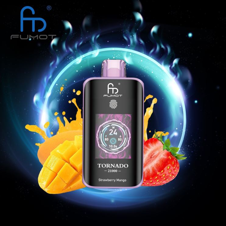 Vape Shop Geneve - mangue fraise Fumot Tornado 25000 vapes jetables R086RP11