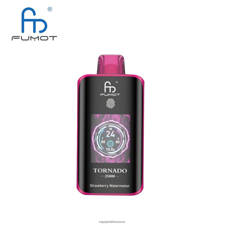 Vape Suisse - pastèque fraise Fumot Tornado 25000 vapes jetables R086RP16