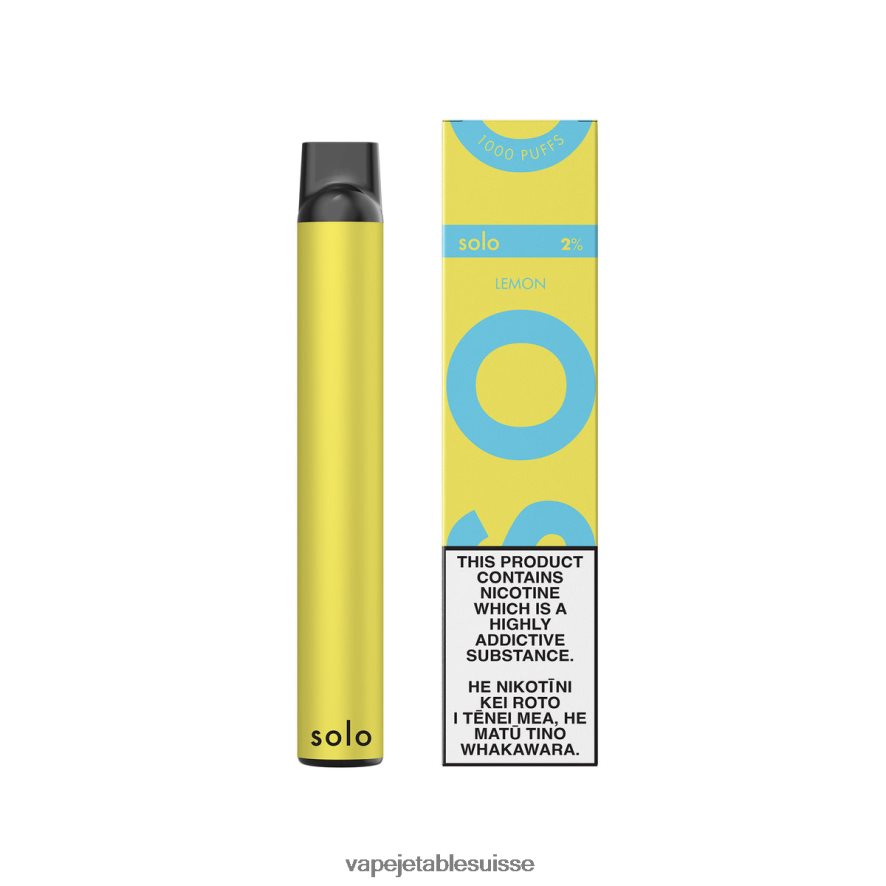 Vape Jetable Suisse - Solo vape jetable 26LPZN15 citron