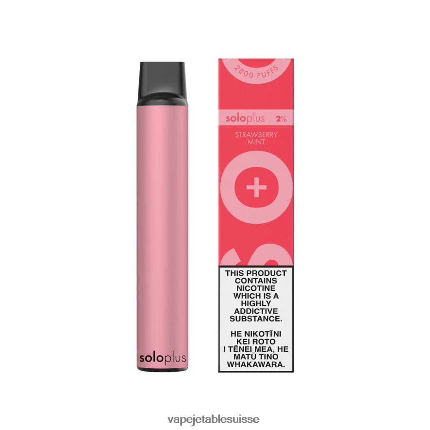Vape Shop Geneve - Solo Plus vape jetable 26LPZN26 menthe fraise