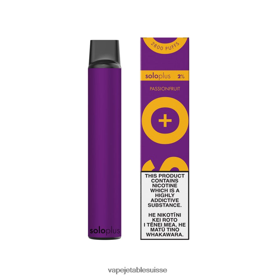 Vape Shop Geneve - Solo Plus vape jetable 26LPZN29 fruit de la passion