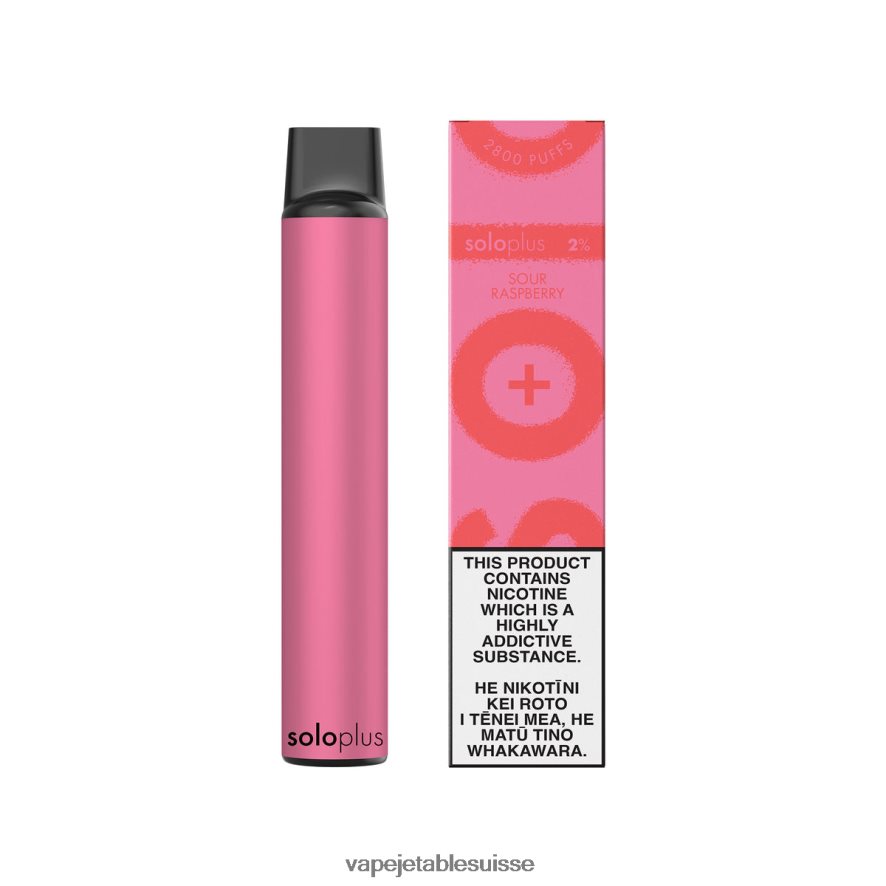 Vape Shop Geneve - Solo Plus vape jetable 26LPZN35 framboise aigre