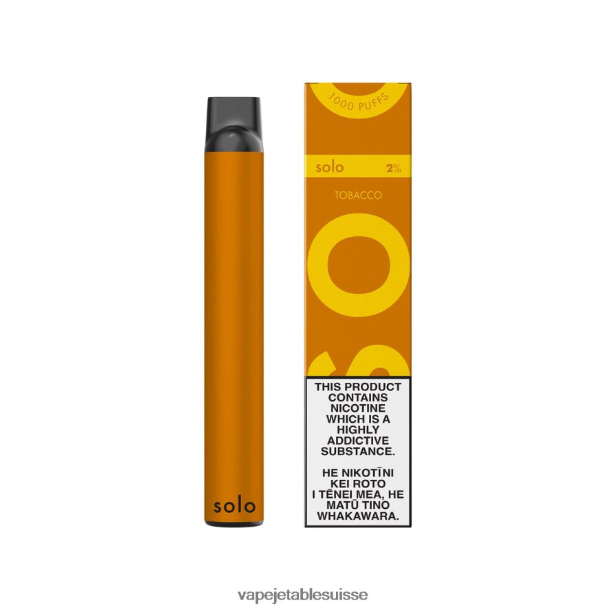 Vape Shop Geneve - Solo vape jetable 26LPZN17 tabac