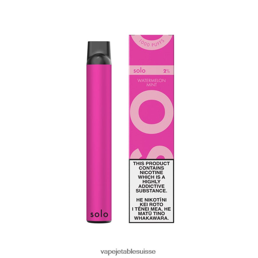 Vape Shop Geneve - Solo vape jetable 26LPZN2 menthe pastèque