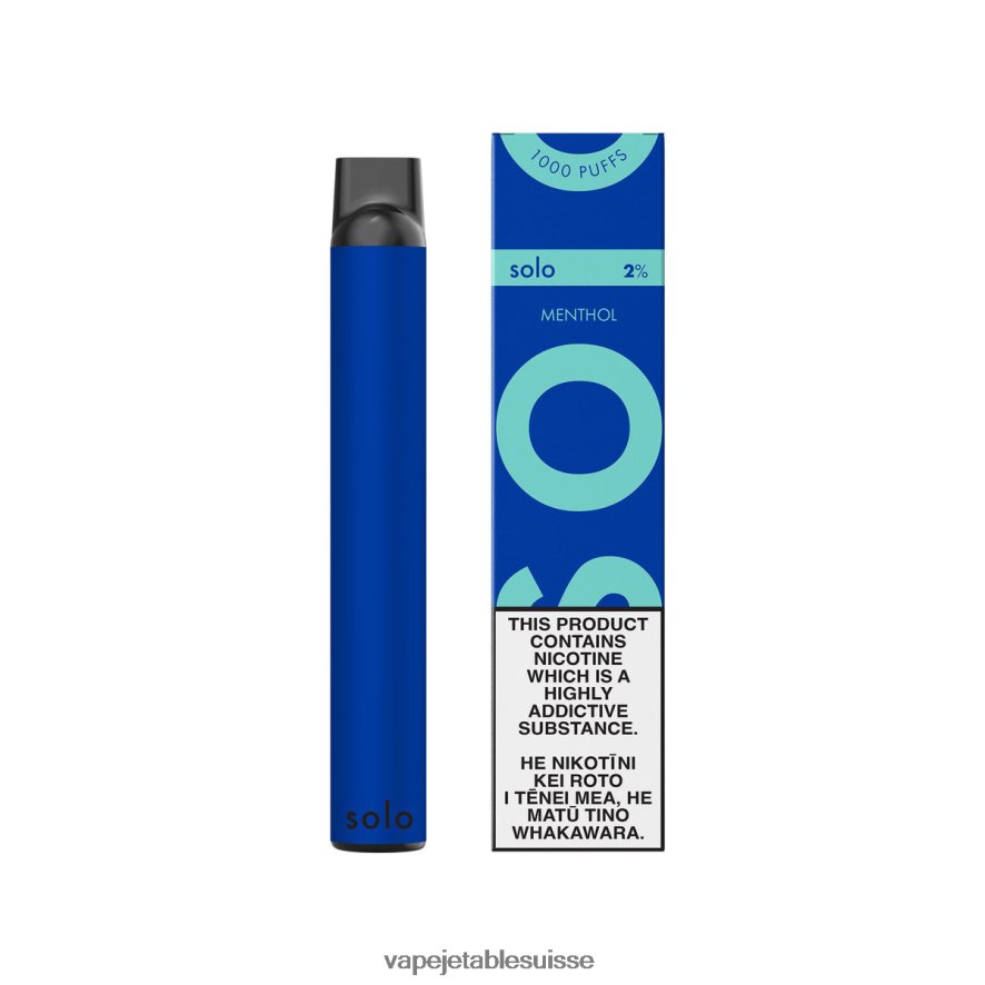 Vape Shop Geneve - Solo vape jetable 26LPZN8 menthol