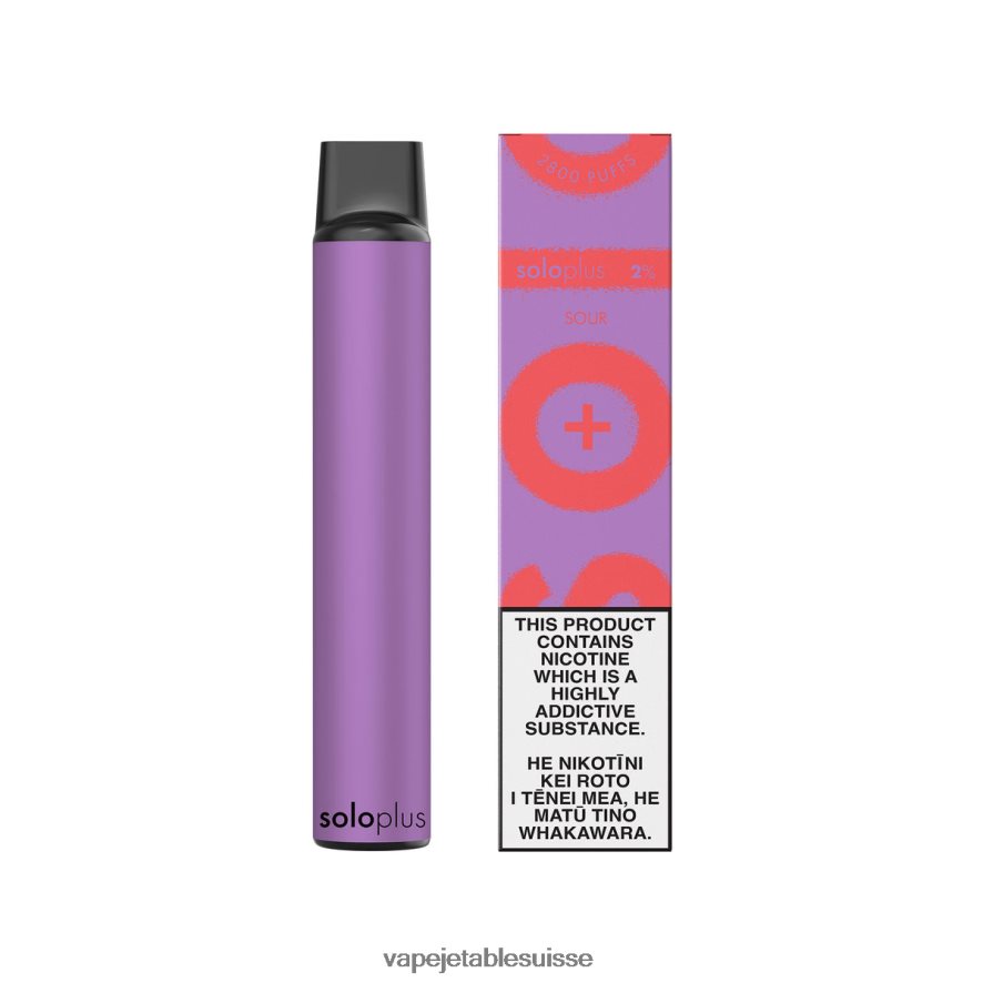Vape Suisse - Solo Plus vape jetable 26LPZN25 aigre